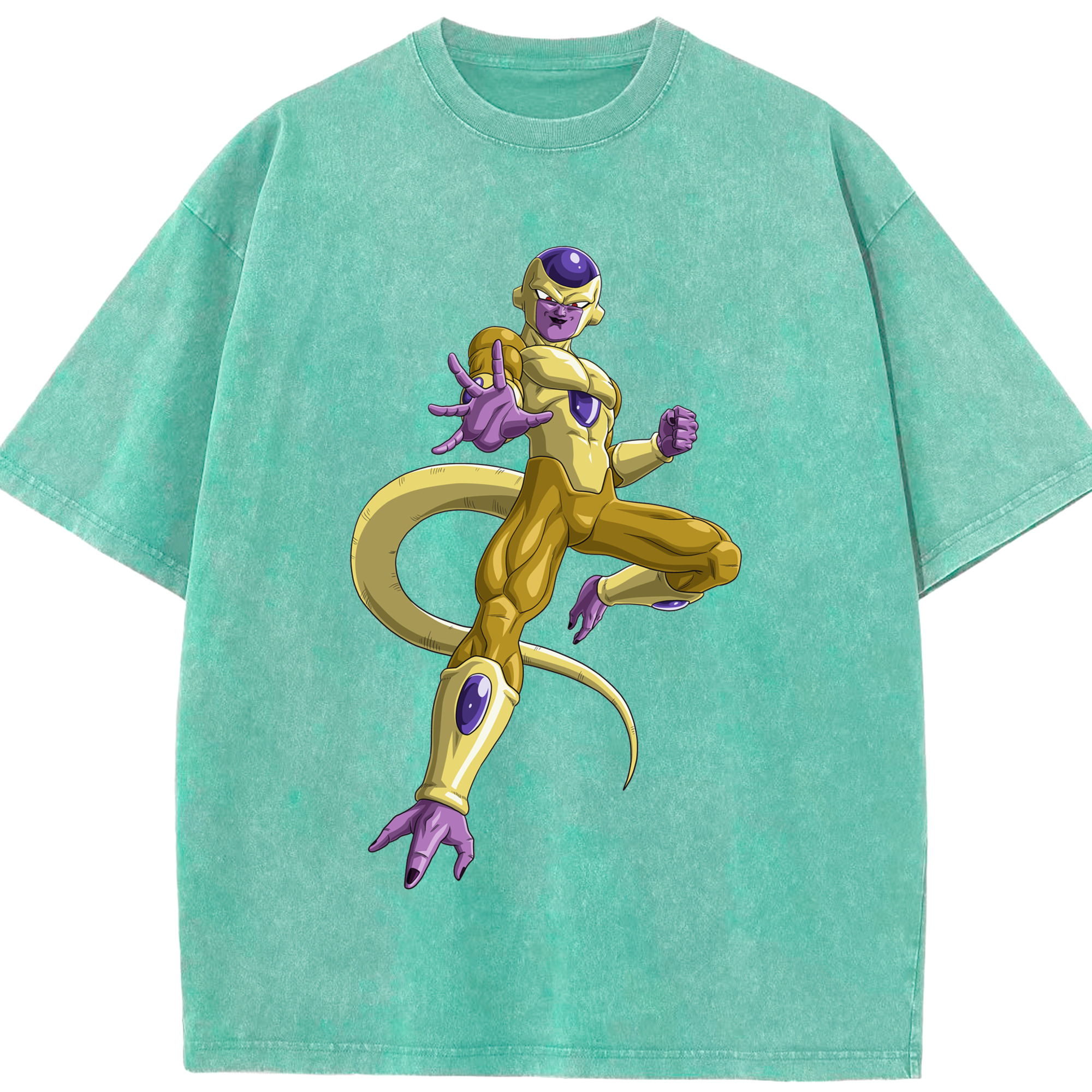（画像用） ドラゴンボール フリーザ DRAGON BALL Frieza 綿100% ヴィンテージ風 半袖Tシャツ（フロントプリント）
